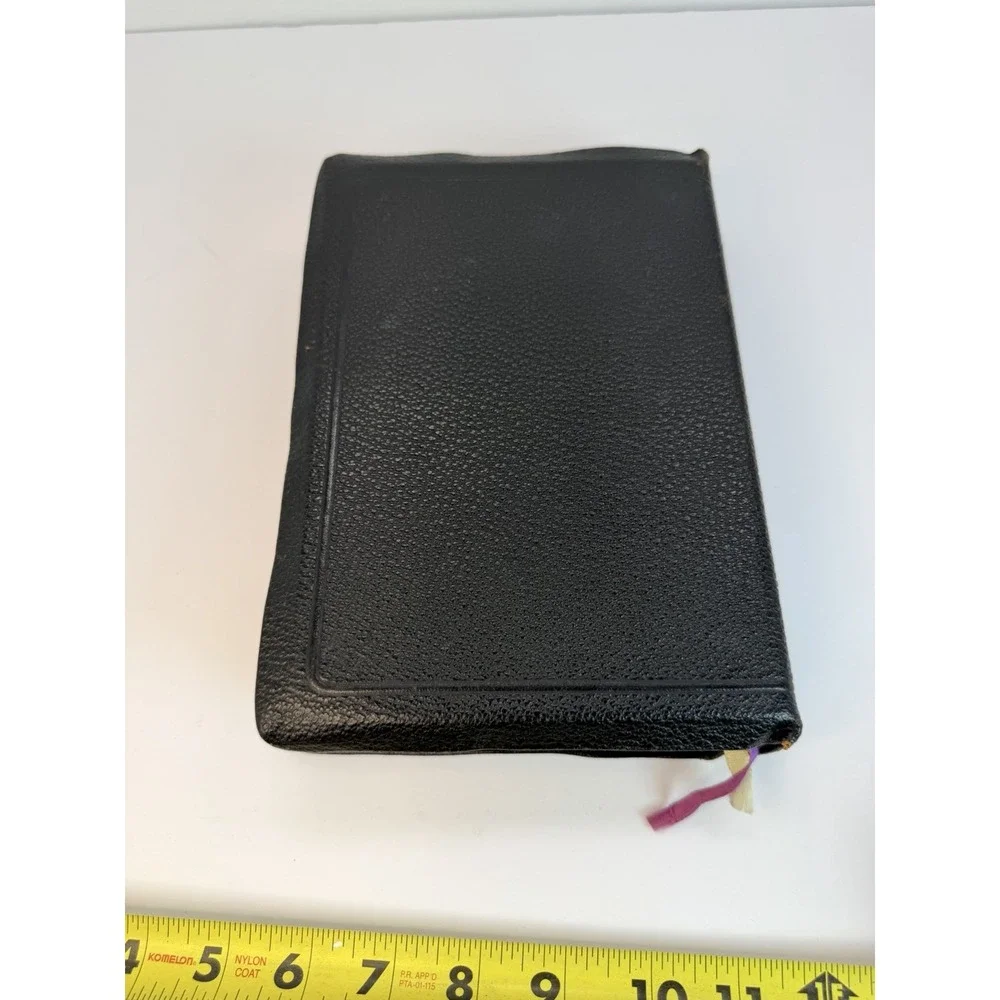 Vintage KJV Holy Bible Red Letter Master-Art Edition World Leather Indexed